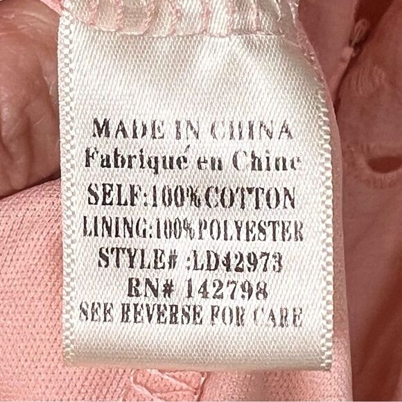 Love Riche pink sleeveless dress 🌺 eyelets 🌺 embroidered 🌺 small - Picture 7 of 7